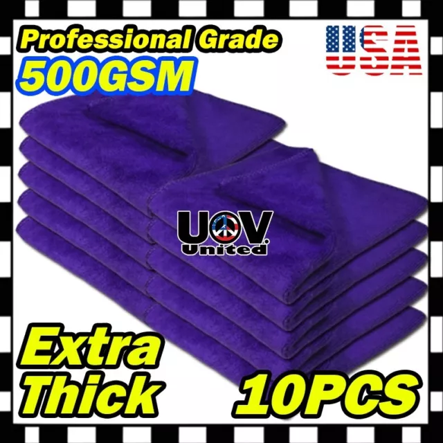 Bulk Pack Microfiber Cleaning Cloth Towel Rag Car Polishing Detailing No Scratch