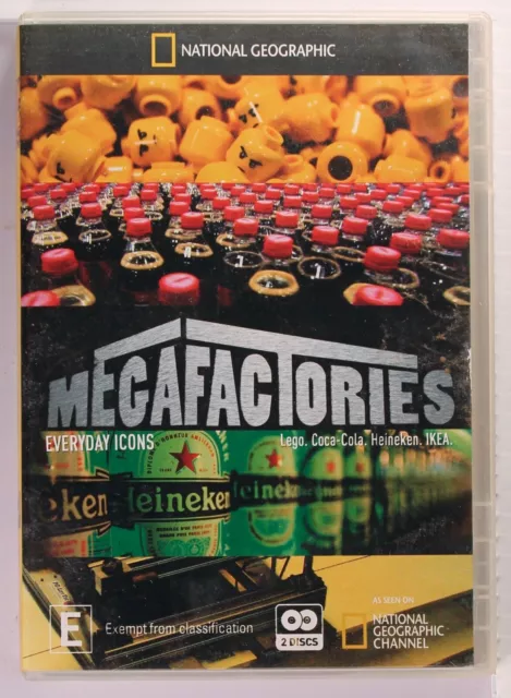 MEGAFACTORIES EVERYDAY ICONS DVD Lego Coca Cola Heineken Ikea