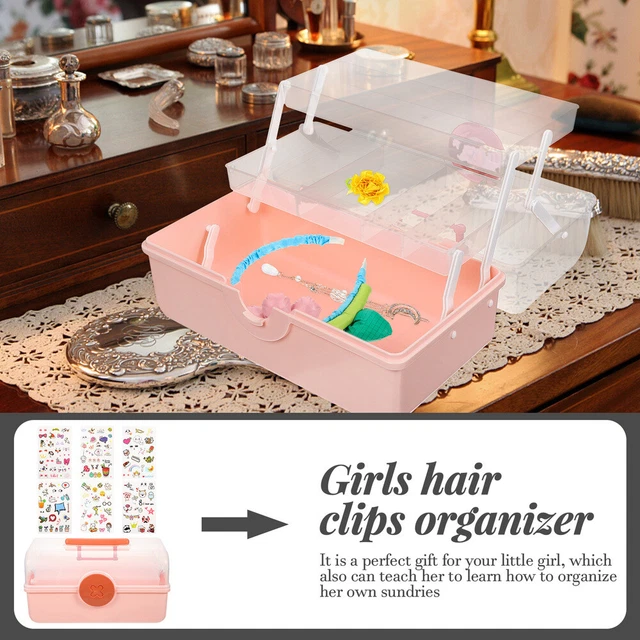 Cotton Swab Box Hair Tool Organizer Bins Storage Box Makeup Gadgets Portable 9