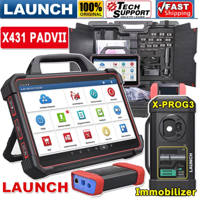 LAUNCH X431 PAD VII XPROG3 Car Diagnostic Scanner Tool IMMO Key Programming TPMS