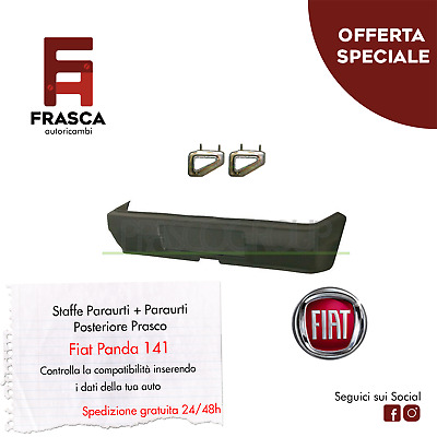 Prasco Paraurti Posteriore Nero Fiat Panda 141 750 1986-2003 1000 1987-1998 4x4 86-94 