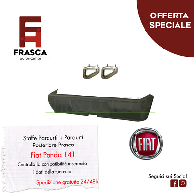 Prasco Paraurti Posteriore Nero Fiat Panda 141 750 1986-2003 1000 1987-1998 4x4 86-94 
