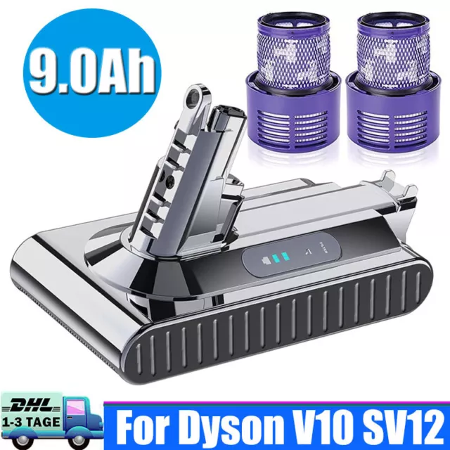 9000mAH Akku Für Original Dyson V10 Großer SV12 6.0Ah Absolute Staubsauger 25,2V