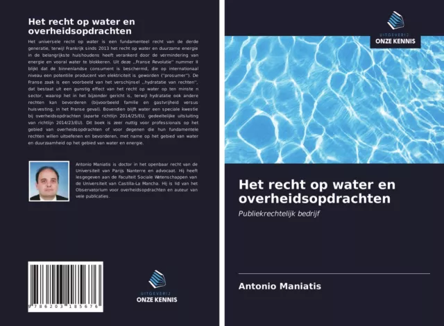 Antonio Maniatis | Het recht op water en overheidsopdrachten | Taschenbuch