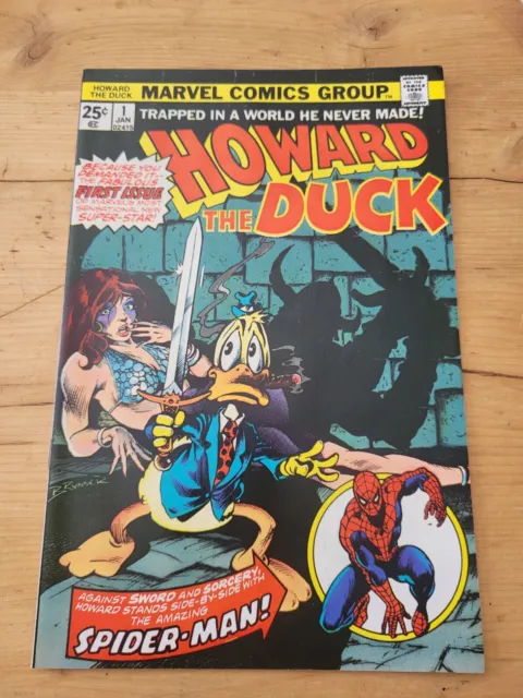 Marvel Comic Book-Howard The Duck #1-Spider Man -1976- vf+