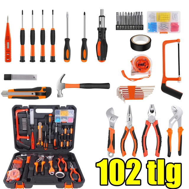 WERKZEUGKOFFER WERKZEUG SET Werkzeugkasten Werkzeugbox Werkzeugkiste 102 Tlg 186050585294 WERKZEUGKOFFER WERKZEUG SET Werkzeugkasten Werkzeugbox Werkzeugkiste 102 Tlg 186050585294