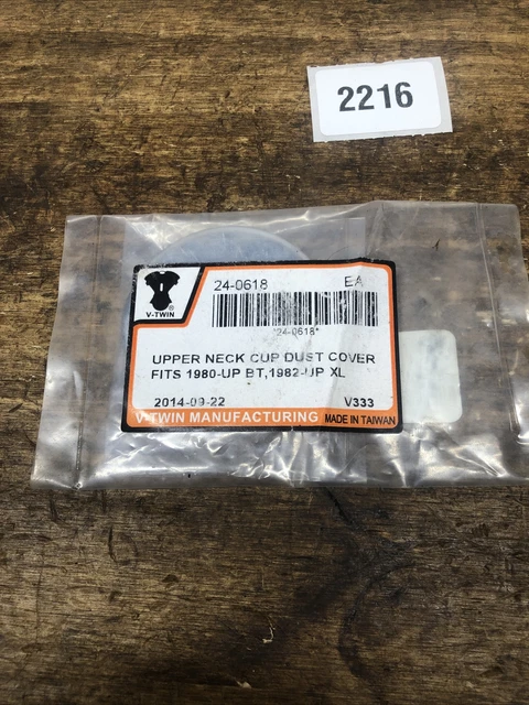 Upper Neck Cup Triple Tree Dust Shield Cover Chrome fits Harley-Davidson