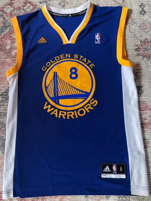 Adidas Monta Ellis #8 Golden State Warriors Blue Orange Jersey - Youth Medium YM