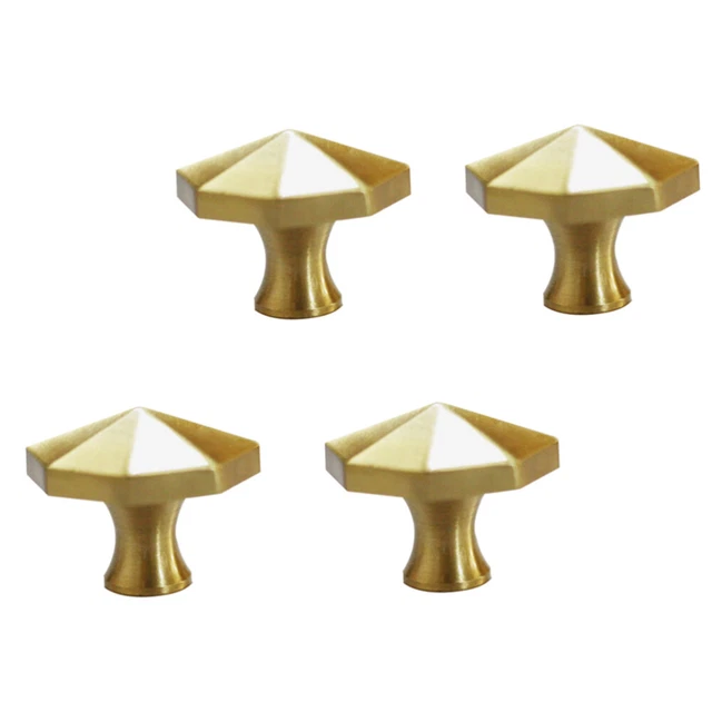 4 Pcs/ Cabinet Knobs Copper Drawer Handle Vintage Decor 5