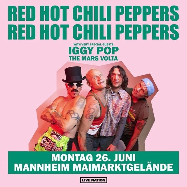 1x Stehplatz Ticket für Red Hot Chili Peppers in Mannheim
