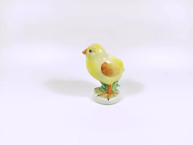 Herend, Yellow Chick Bird 4", Handpainted Porcelain Figurine (B128)