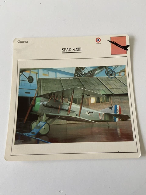 Carte Collection Chasseur SPAD S.XIII