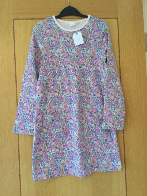 Next Girls Dress Age 11 Years - Pretty Multi Floral Long Sleeve BRAND NEW