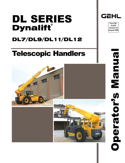 Telescopic Handlers Operator Instruction Manual DL7 DL9 DL11 DL12
