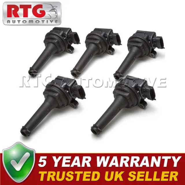 5x Pencil Ignition Coil Packs Fits Volvo C70 S60 S70 S80 V70 XC70 XC90