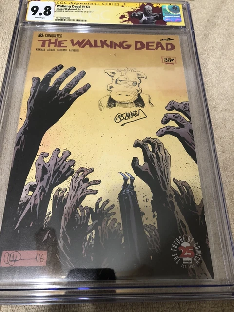 Walking Dead 163 CGC 9.8 SS Gerhard Cerebus Original art sketch Custom Label