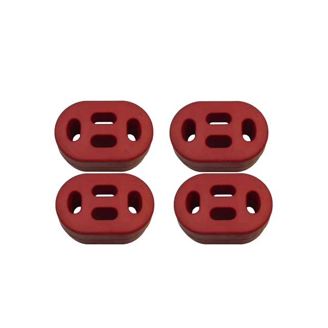 2 Pièces Support D'Échappement Voiture En Caoutchouc 4 Trous - Diamètre 12mm, Universel Pour La Plupart Des Véhicules