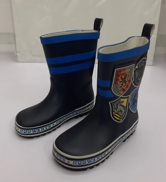 Boys Harry Potter wellies Hogwarts Slytherin Gryffindor Wellington Boots UK  8-12