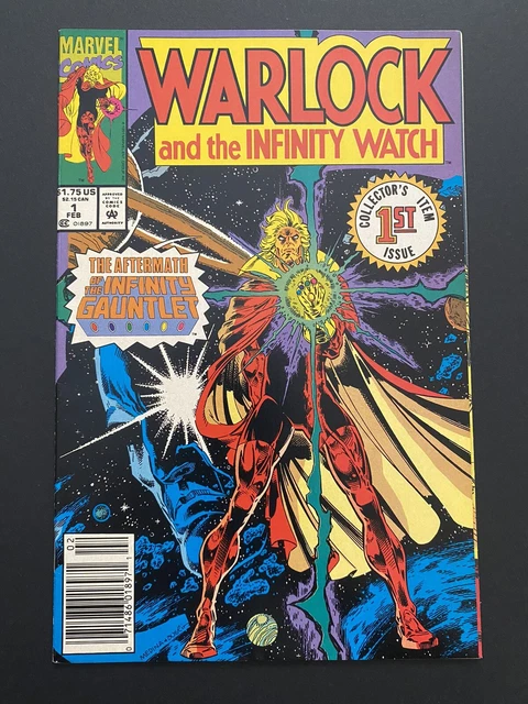 Warlock and the Infinity Watch 1, HTF newsstand. MCU soon! High-high mid 1991