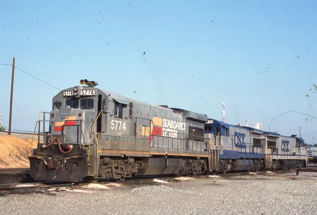 Duplicate Train Slide Seaboard U-36-B #5774 05/1990 Richmond Virginia