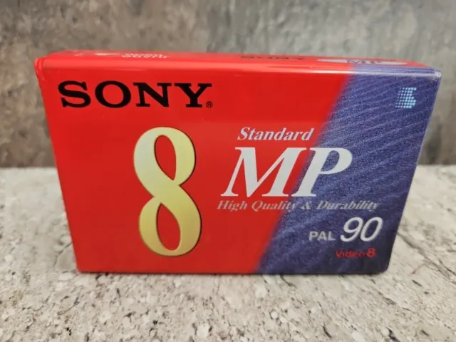 Vintage  SONY Video 8MP 90min Cassette Tape  NEW SEALED.