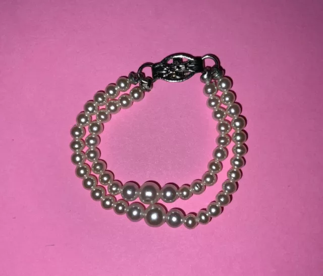 Vintage 1960s Ideal Tammy Misty Doll Opening Night Double Strand Pearls #9954 💕