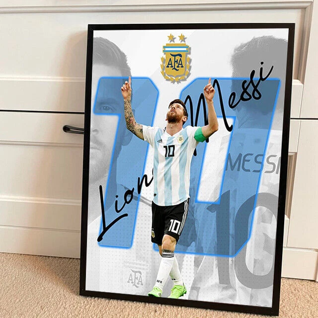 LIONEL MESSI QATAR 2022 World Cup Argentina Top Scorer Poster Gift