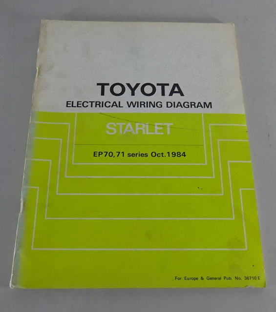 MANUALE OFFICINA ELETTRICA Elettrico Wiring Diagram Toyota Starlet, 10/