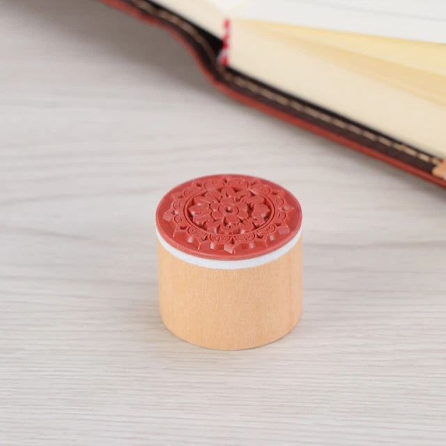 Snowflake Stamp Block Rubber Card Making Clearance Graceful Wood Stampers Seal