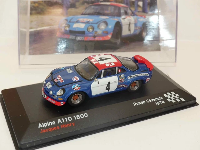 Décalcomanies 1/43 Alpine Renault A110 Bruno Saby RAC Rally 1978 - Planche Décoration
