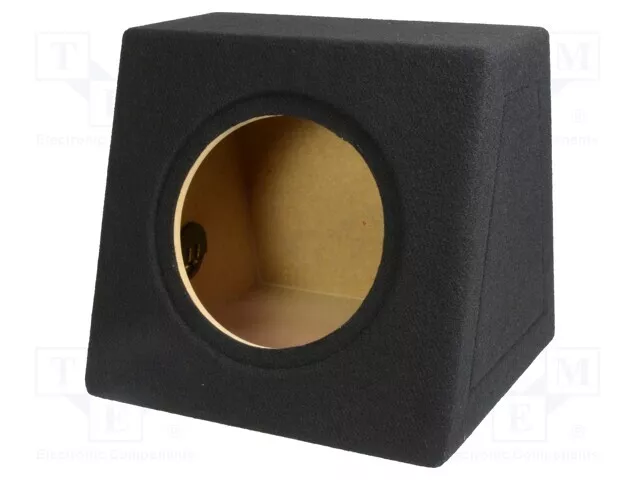 1 piece, Car loudspeaker enclosure OB.MDF.04.BK /E2UK