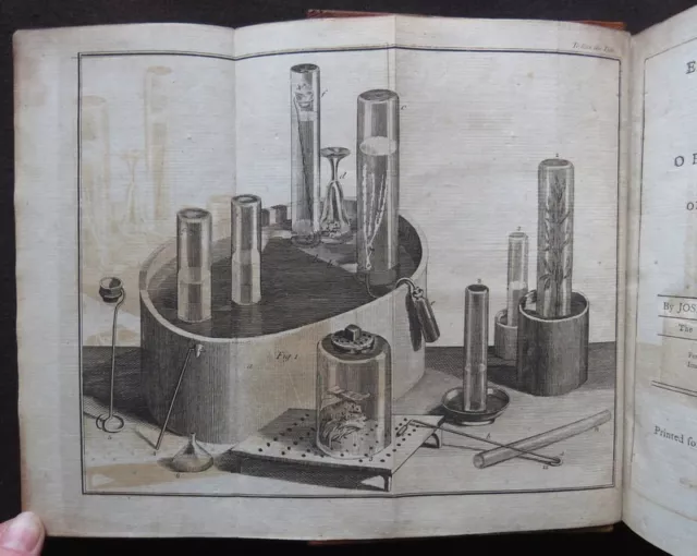 2v PRIESTLEY ~1781~ EXPERIMENTS DIFFERENT AIR & CONTINUATION NATURAL PHILOSOPHY