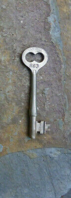 Antique Corbin  Mortise Lock Skeleton Key R63  Antique Door Key Corbin R 63