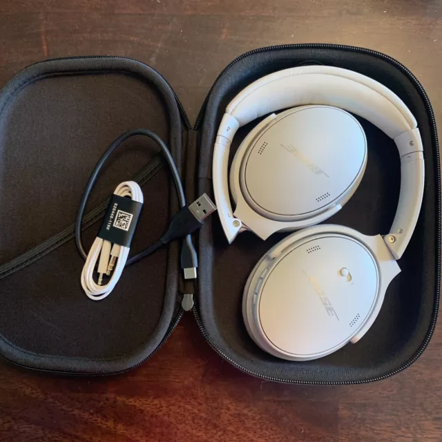 Bose QuietComfort 45 Wireless Bluetooth Noise-Cancelling Headphones White