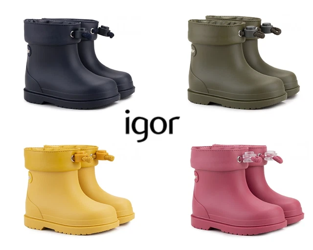 STIVALI DA PIOGGIA per bambino bimba colorati Igor 22 23 24 25 26