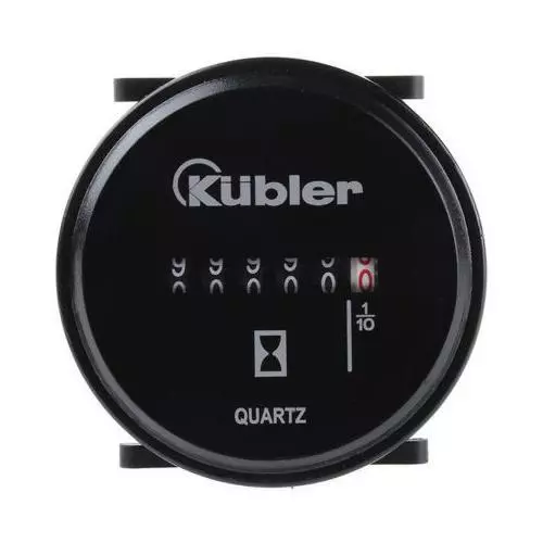 1 x Kubler Hour Counter, 6 digits, Tab Connection, 10-80V dc