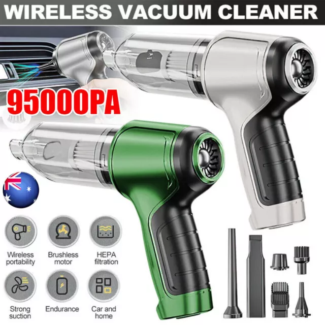 95000PA Handheld Cordless Vacuum Cleaner Home & Car Dust Blower Mini Air Duster