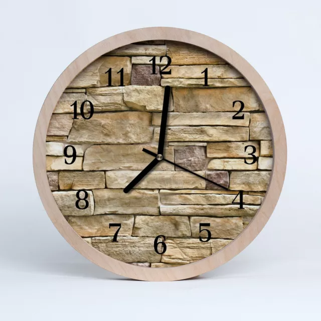 Tulup Reloj de madera 30fi cm reloj de pared - pared de la arquitectura