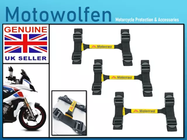 Pannier straps x 3 for Aluminium panniers/top box BMW, Trekker, Givi, Expedition