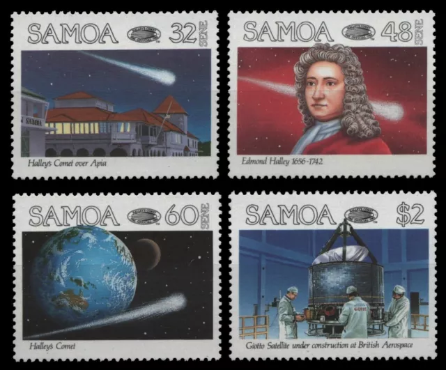 Samoa 1986 - Mi-Nr. 586-589 ** - MNH - Raumfahrt / Space - Halley