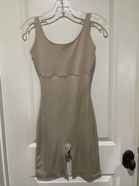 SPANX BEIGE NUDE Mid-Thigh Bodysuit Shape Wear Size Medium £18.24 ...