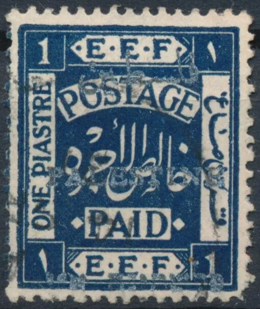 E.E.F optd: 1p - Palestine 1921 - F H - SG 35