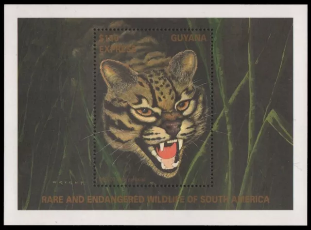 Guyana 1990 - Mi-Nr. Block 117 ** - MNH - Wildtiere / Wild animals
