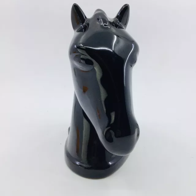 Vintage MCM USA Pottery Horse Head Bookend Single 2