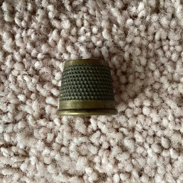 Antique Brass Thimble - Collectable