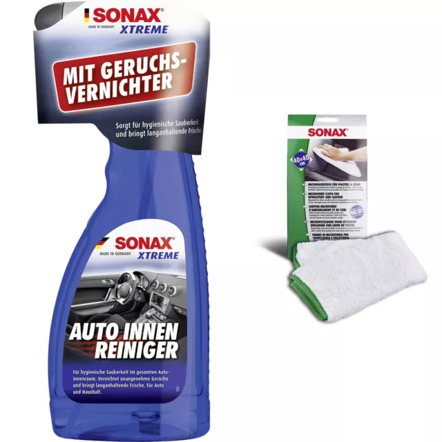 Set SONAX 02212410 Xtreme Pulizia Interno Auto 500 ML Incl. Panno IN Microfibra