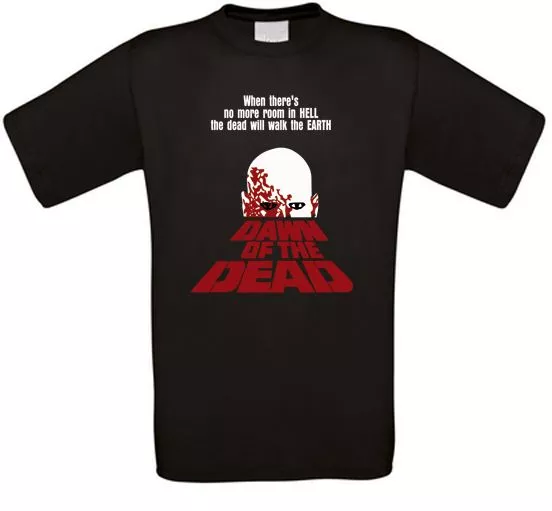 Dawn of the Dead Zombie Horror Kult Movie T-Shirt alle Größen NEU