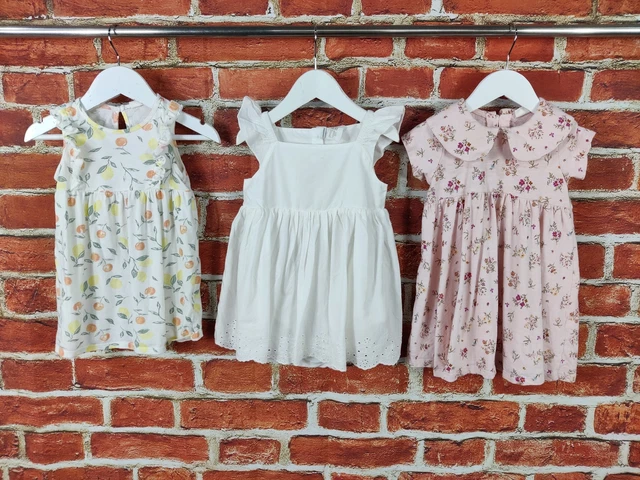 Baby Girls Bundle Age 12-18 Months H&M Next Summer Dress Infant Set Party 86Cm