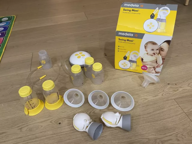 Medela Swing Maxi Double Electric Breast Pump - White/Yellow (101041621)