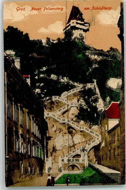 39503315 - Graz Neuer Felsensteig am Schlossberg Graz, Bezirk 1922
